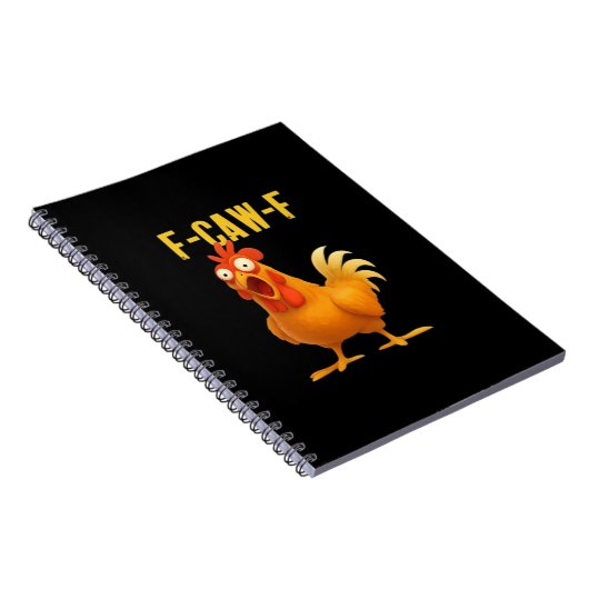 F-Caw-F Funny Chicken Meme Funny Trendy Notizblock (Rechte Seite)