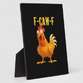 F Caw F Funny Chicken Meme Trendy Modern Style Fotoplatte (Seite)