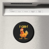 F Caw F Funny Chicken Meme Trendy Modern Style Magnet (In Situ (Geschirrspüler))