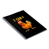F Caw F Funny Chicken Meme Trendy Modern Style Notizblock (Rechte Seite)