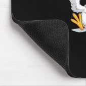 F-Caw-F Funny Chicken Retro Classic Mousepad (Ecke)