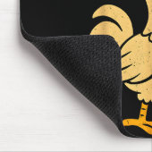 F Caw F Funny Chicken Rooster Men Women Mousepad (Ecke)