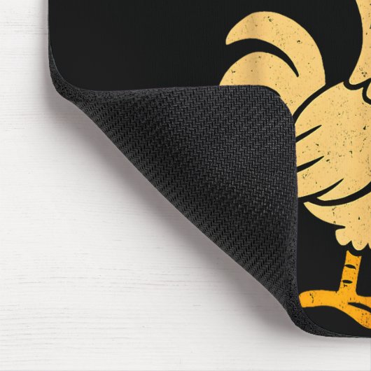 F Caw F Funny Chicken Rooster Men Women Mousepad (Ecke)