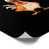 F-Caw-F Funny Chicken Saying Rooster Meme Sarcasti Poster (Ecke)