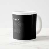 F-Caw-F Funny Crow Aesthetic Casual Jumbo-Tasse (Vorderseite Rechts)