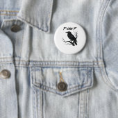 F-Caw-F Funny Crow Button (Beispiel)