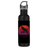 F-Caw-F Funny Crow Classic Minimal Clean Edelstahlflasche (Vorderseite)