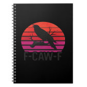 F-Caw-F Funny Crow Classic Minimal Clean Notizblock (Vorderseite)
