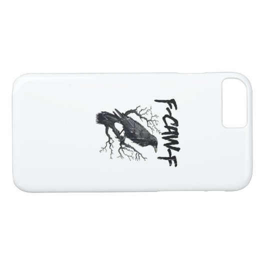 F-Caw-F Funny Crow Essential Cool Unique Case-Mate iPhone Hülle (Rückseite (Horizontal))