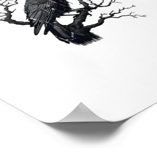 F-Caw-F Funny Crow Essential Cool Unique Poster (Ecke)