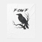 F-Caw-F Funny Crow Fleecedecke (Vorderseite)