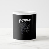 F-Caw-F Funny Crow Minimal Clean Jumbo-Tasse (Vorderseite)