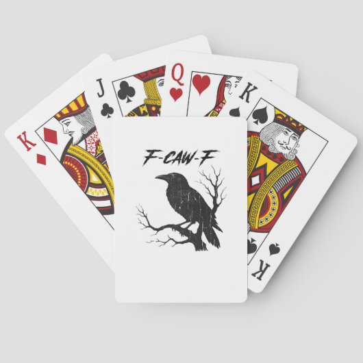 F-Caw-F Funny Crow Spielkarten (Rückseite)