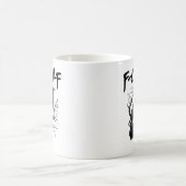 F Caw F Funny Crow Support Your Murder Graphic Kaffeetasse (Mittel)