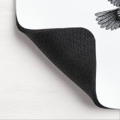 F Caw F Funny Crow Vintage Graphic Mousepad (Ecke)