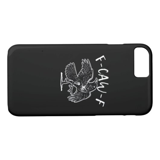 F Caw F Funny Design Case-Mate iPhone Hülle (Rückseite (Horizontal))