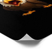 F-Caw-F Funny F-Caw-F Gear Creative Style Poster (Ecke)