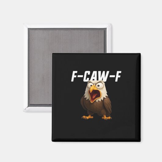 F-Caw-F Funny F-Caw-F Gear Retro Classic Magnet (Vorderseite/Rückseite)