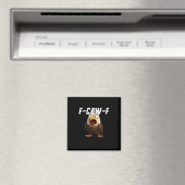 F-Caw-F Funny F-Caw-F Gear Retro Classic Magnet (In Situ (Geschirrspüler))
