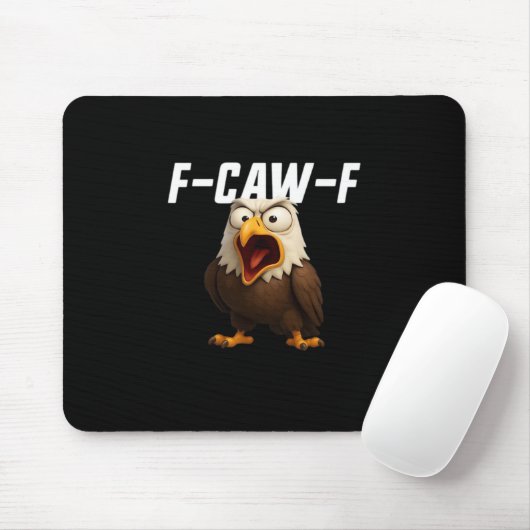 F-Caw-F Funny F-Caw-F Gear Retro Classic Mousepad (Mit Mouse)