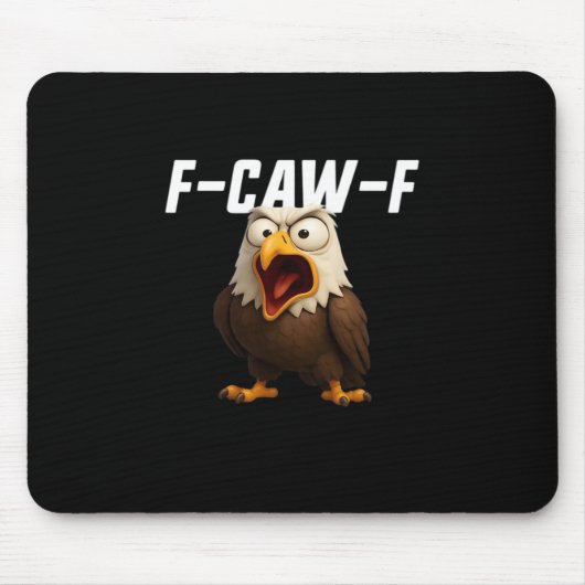 F-Caw-F Funny F-Caw-F Gear Retro Classic Mousepad (Vorne)