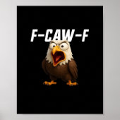 F-Caw-F Funny F-Caw-F Gear Retro Classic Poster (Vorne)