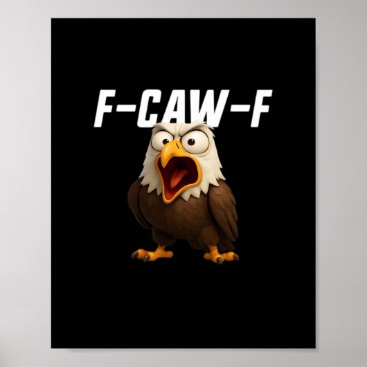 F-Caw-F Funny F-Caw-F Gear Retro Classic Poster (Vorne)