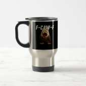 F-Caw-F Funny F-Caw-F Gear Retro Classic Reisebecher (Links)