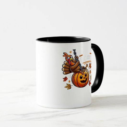 F-Caw-F Funny For Men Women Thanksgiving-Christmas Tasse (VorderseiteRechts)