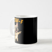 F-caw-f Funny French Bulldog Cartoon Humor Quote M Kaffeetasse (Vorderseite Links)