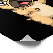 F-caw-f Funny French Bulldog Cartoon Humor Quote M Poster (Ecke)