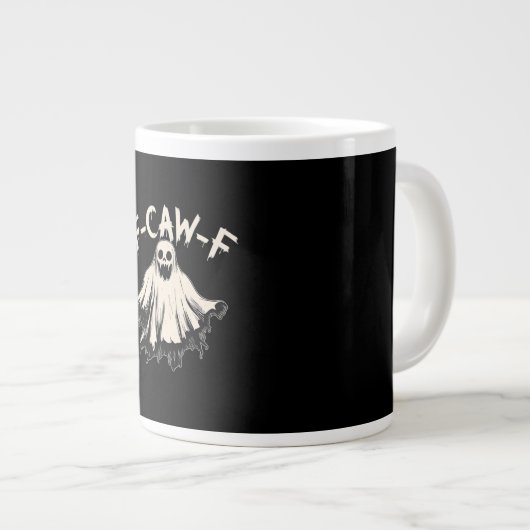 F-Caw-F Funny Humor Cool Unique Jumbo-Tasse (Vorderseite Rechts)