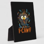 F-Caw-F Funny Messy Chicken Bird Rooster F-Caw-F M Fotoplatte (Seite)