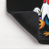 F-caw-f Funny Quote Rooster Meme Chicken Ghost Hal Mousepad (Ecke)