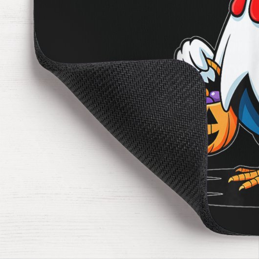 F-caw-f Funny Quote Rooster Meme Chicken Ghost Hal Mousepad (Ecke)