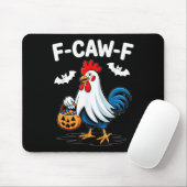 F-caw-f Funny Quote Rooster Meme Chicken Ghost Hal Mousepad (Mit Mouse)