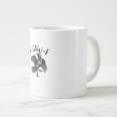 F-Caw-F Funny Raven Crow Spooky Season Creative Ca Jumbo-Tasse (Vorderseite Rechts)
