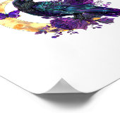 F-Caw-F Funny Raven Crow Spooky Season Halloween C Poster (Ecke)