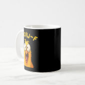 F-caw-f Funny Rooster Hühnerfarm Fcawf Tierart Kaffeetasse (Vorderseite Links)