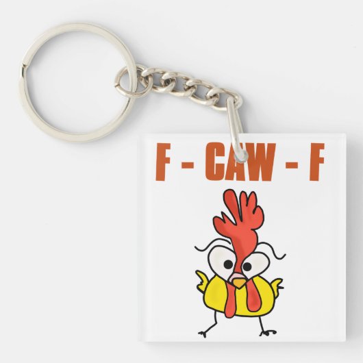 F caw F funny Schlüsselanhänger (Vorderseite)