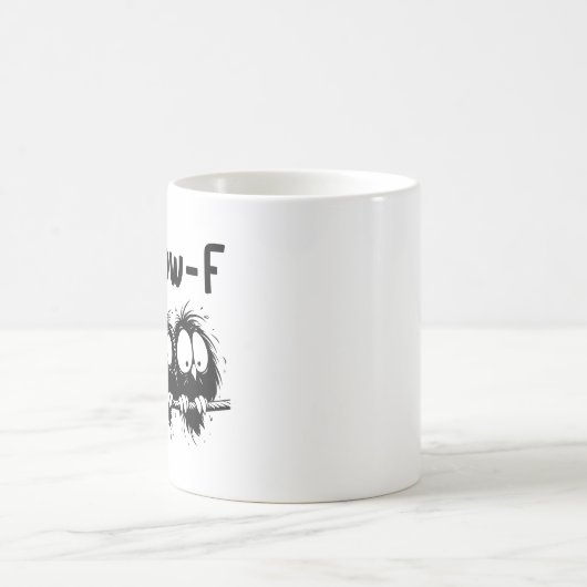 "F-Caw-F" Funny Startled Birds Mug Kaffeetasse (Mittel)