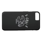 F-Caw-F Funny Trendy Case-Mate iPhone Hülle (Rückseite (Horizontal))