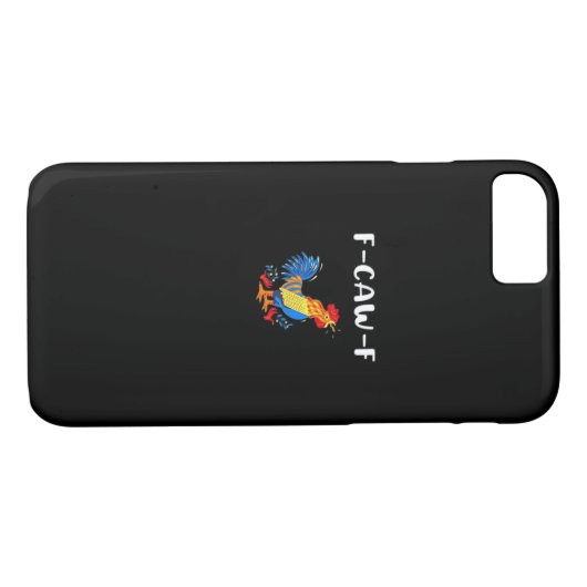 F-Caw-F Funny Trendy Case-Mate iPhone Hülle (Rückseite (Horizontal))