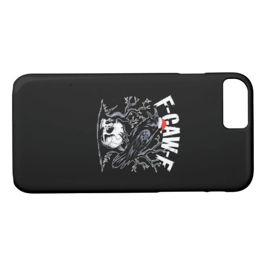 F-Caw-F Funny Trendy Case-Mate iPhone Hülle (Rückseite (Horizontal))