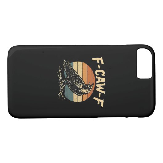 F-Caw-F Funny Trendy Case-Mate iPhone Hülle (Rückseite (Horizontal))