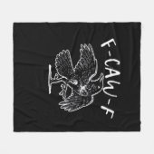 F-Caw-F Funny Trendy Fleecedecke (Vorderseite (Horizontal))