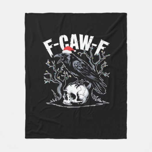 F-Caw-F Funny Trendy Fleecedecke (Vorderseite)