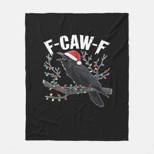 F-Caw-F Funny Trendy Fleecedecke (Vorderseite)