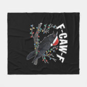 F-Caw-F Funny Trendy Fleecedecke (Vorderseite (Horizontal))