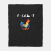 F-Caw-F Funny Trendy Fleecedecke (Vorderseite)